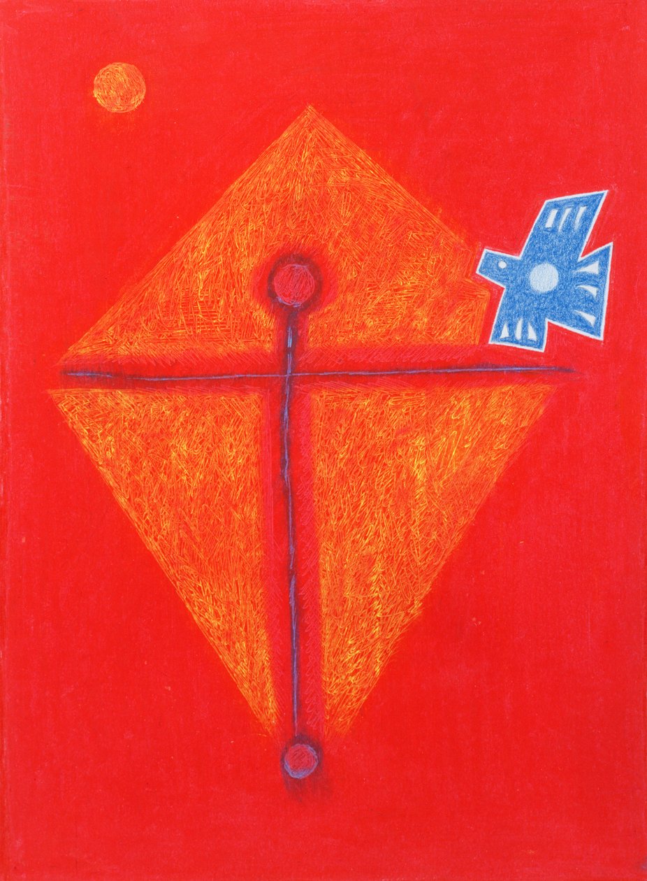 (oliepastel op doek) door Peter Davidson