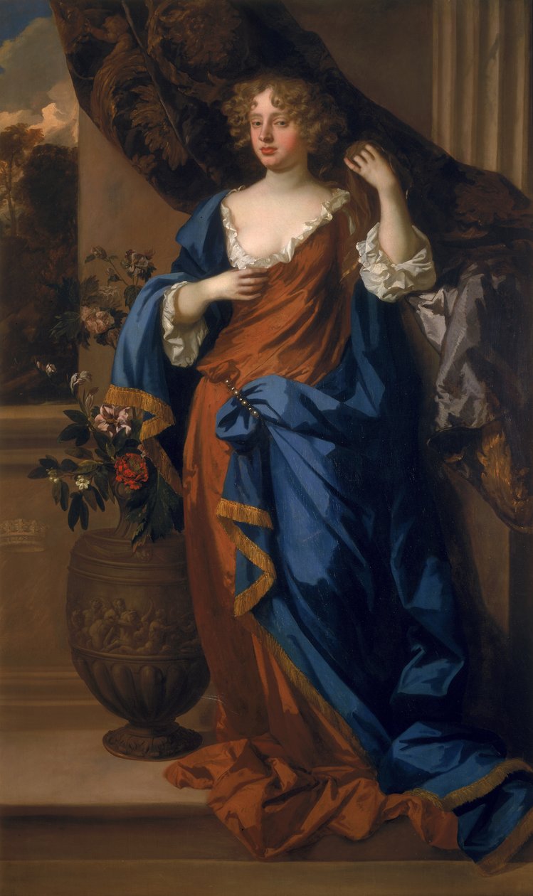 Jane Bickerton, hertogin van Norfolk door Peter Lely