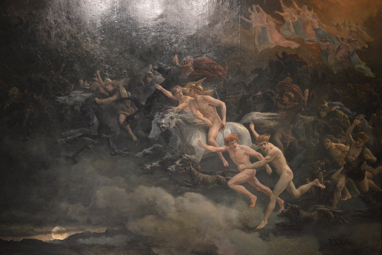 De Wilde Jacht van Odin door Peter Nicolai Arbo