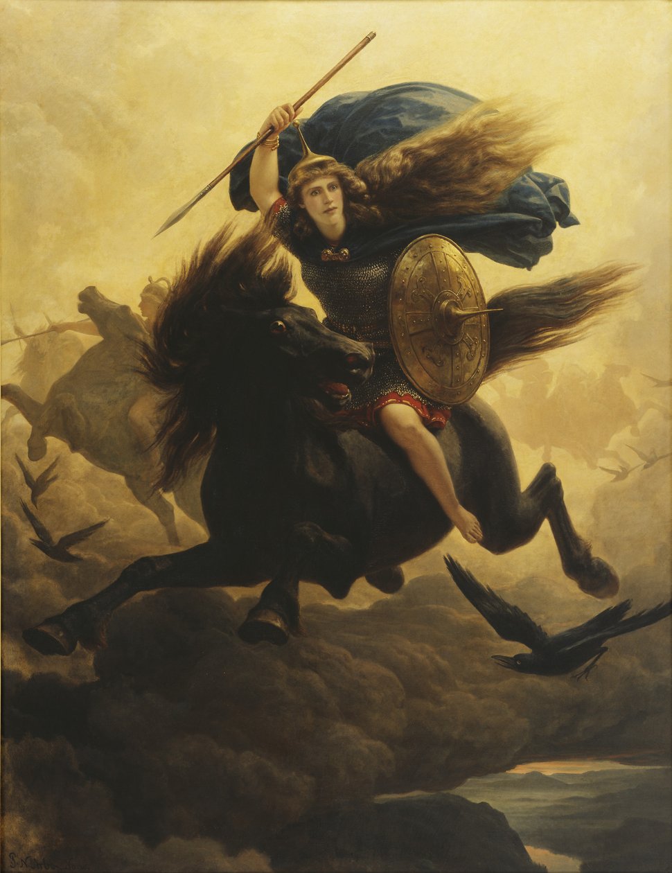 Valkyrie, 1865 door Peter Nicolai Arbo