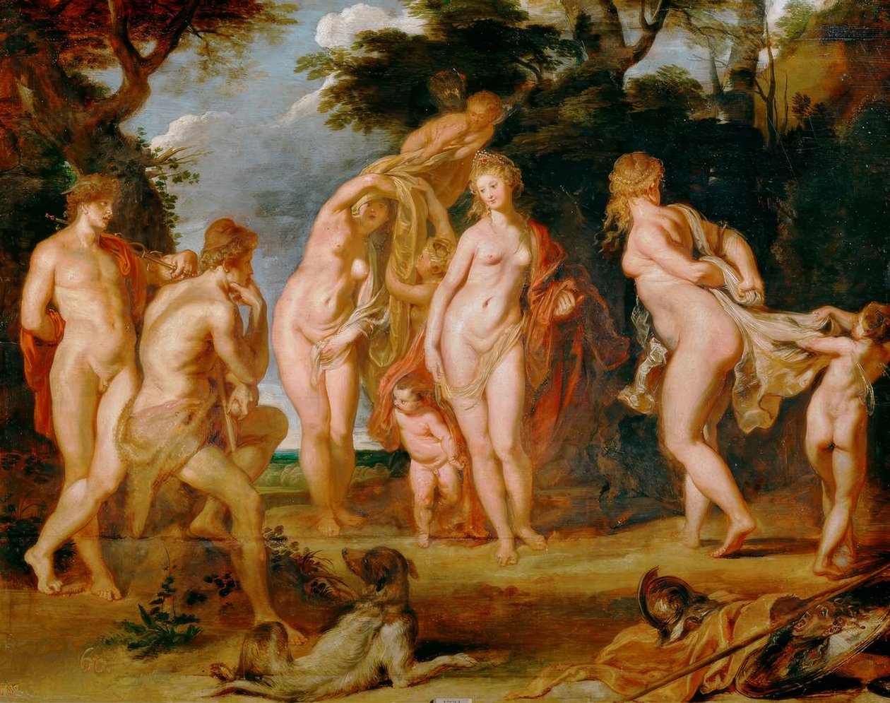 Het oordeel van Paris door Peter Paul Rubens