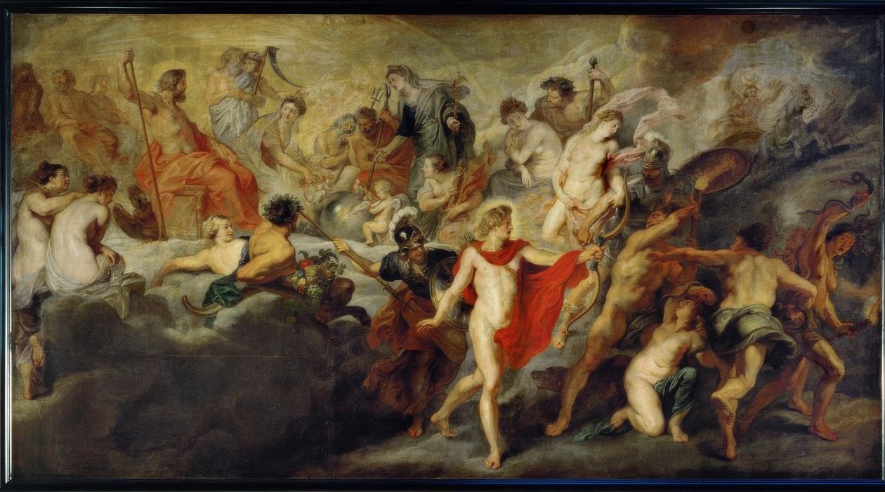 De raad van de goden door Peter Paul Rubens