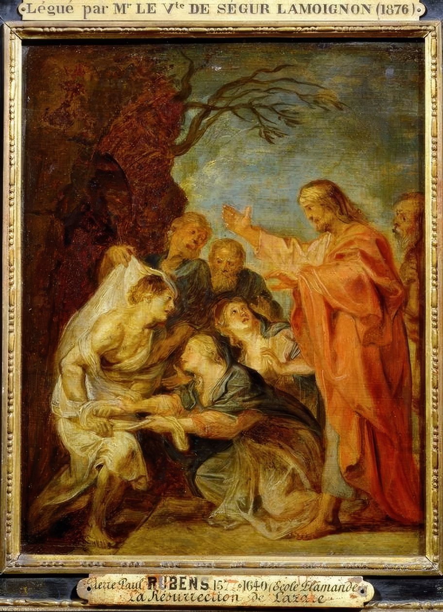 De opwekking van Lazarus door Peter Paul Rubens