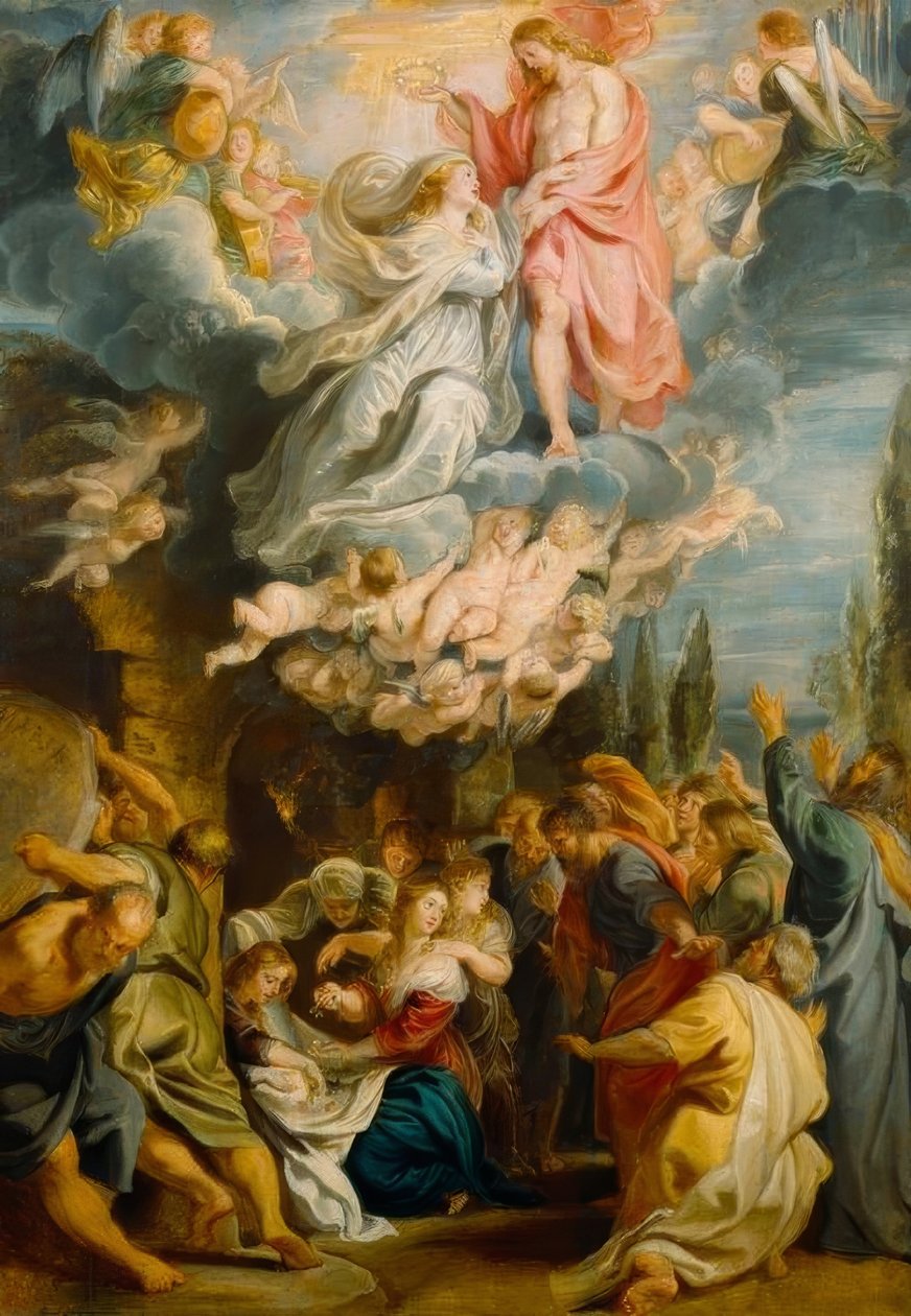 De hemelvaart van Maria door Peter Paul Rubens