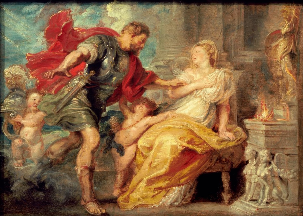 Mars en Rhea Silvia door Peter Paul Rubens