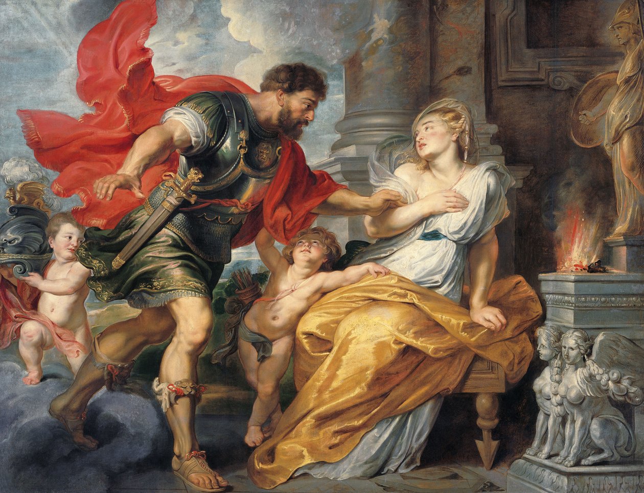 Marte e Rea Silvia door Peter Paul Rubens