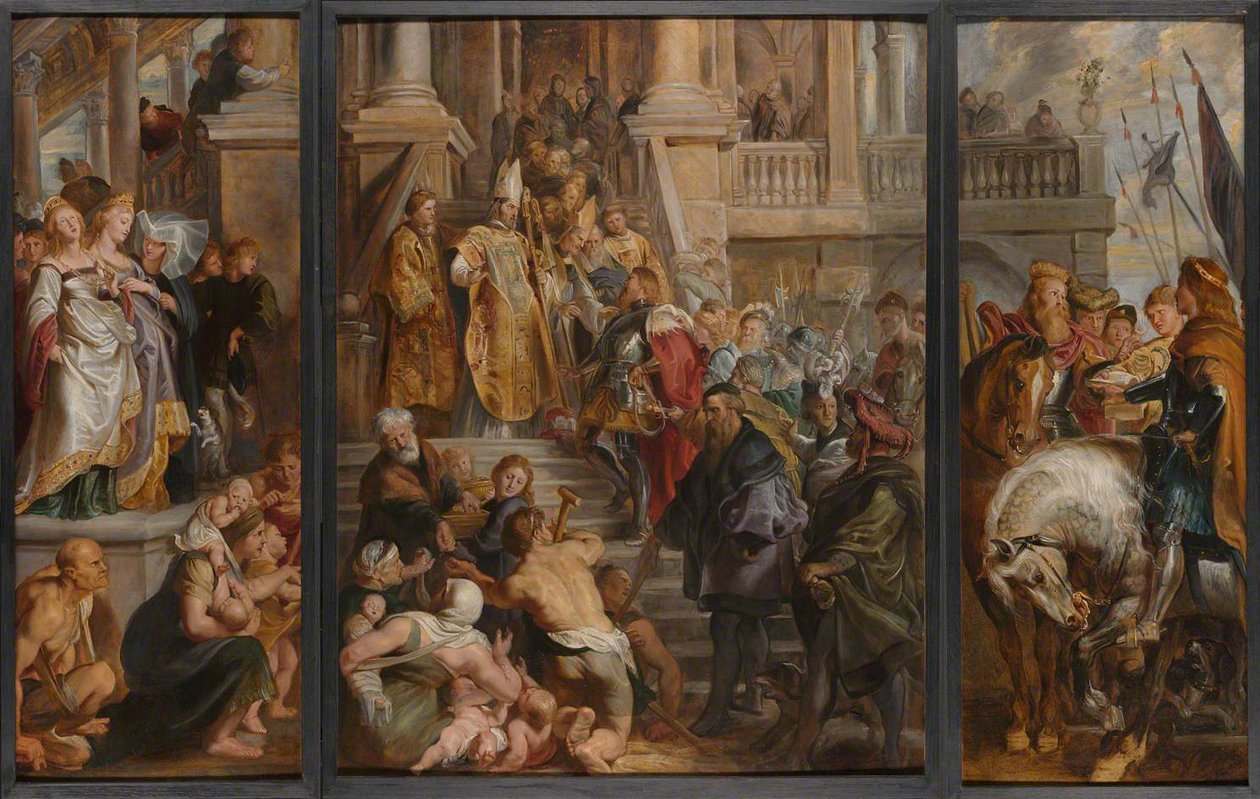 Sint-Baafskathedraal in Gent door Peter Paul Rubens