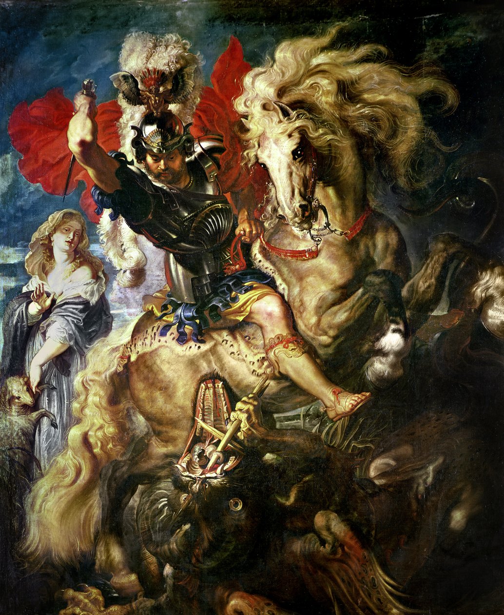 St. Joris en de draak, c.1606 door Peter Paul Rubens