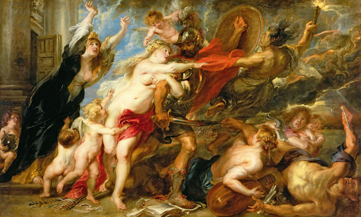 Het gevolg van oorlog, 1637-38 door Peter Paul Rubens