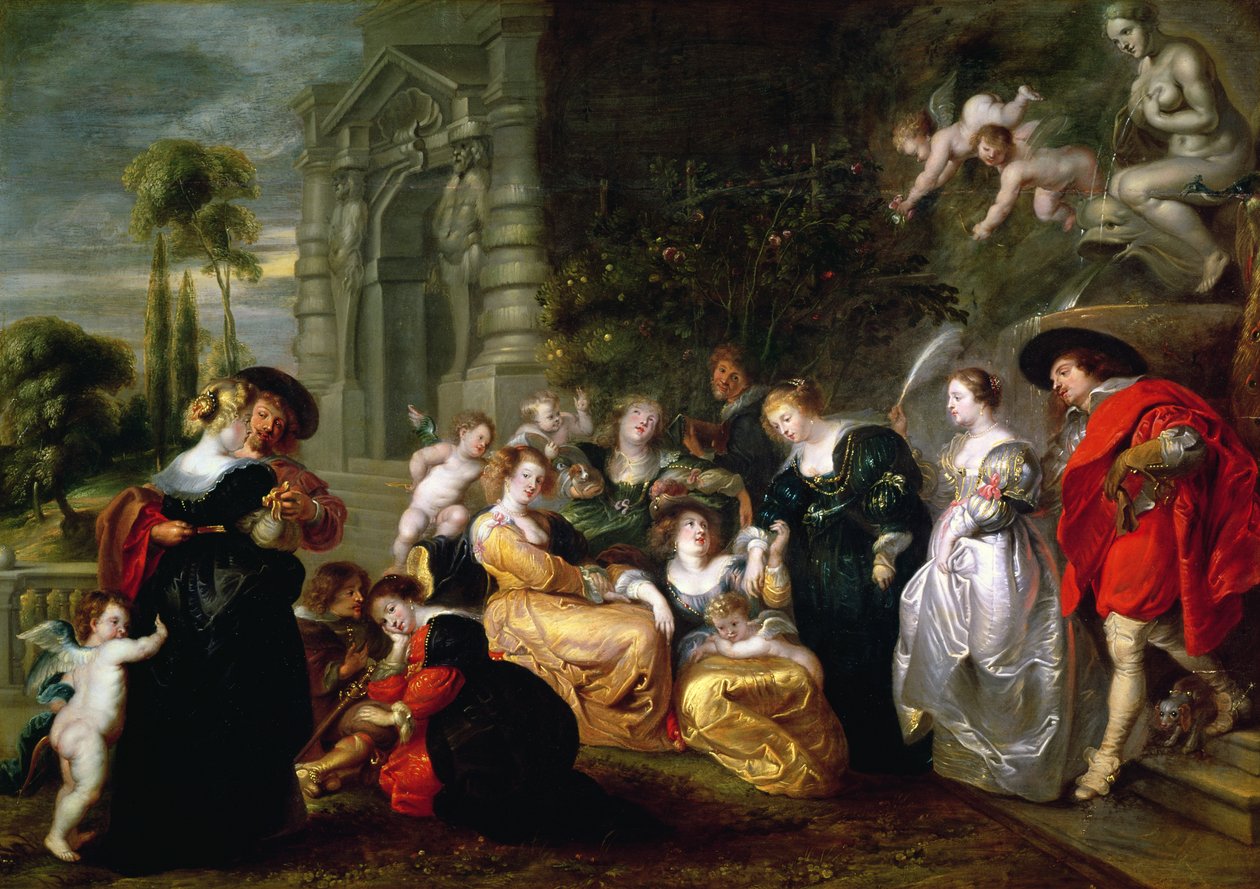 De tuin van de liefde door Peter Paul Rubens