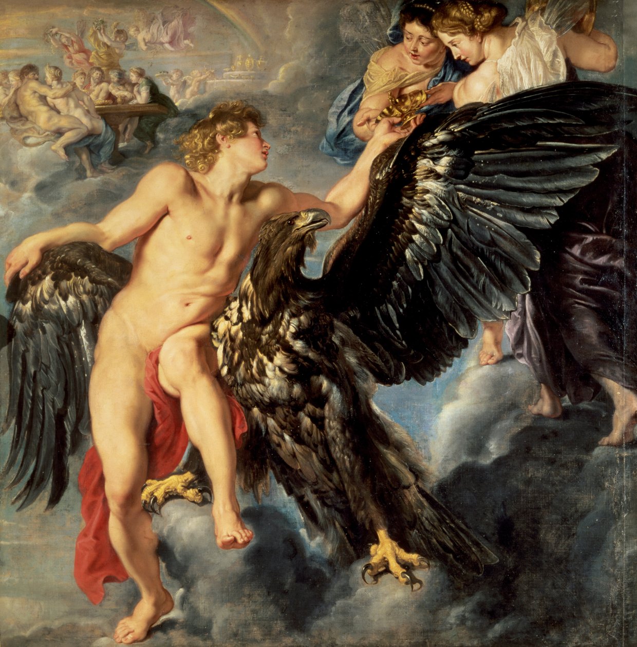 De ontvoering van Ganymedes door Peter Paul Rubens