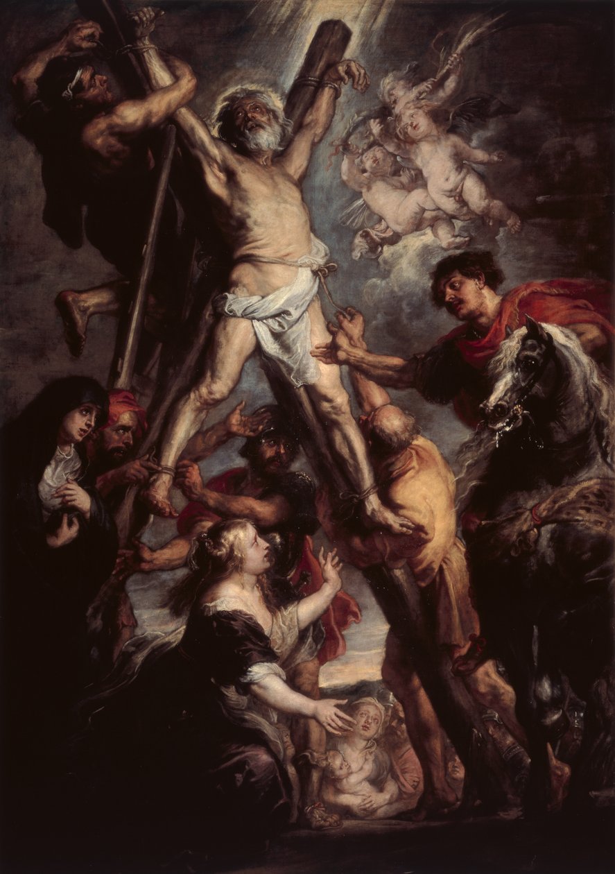 Het martelaarschap van St. Andreas, 1637 door Peter Paul Rubens