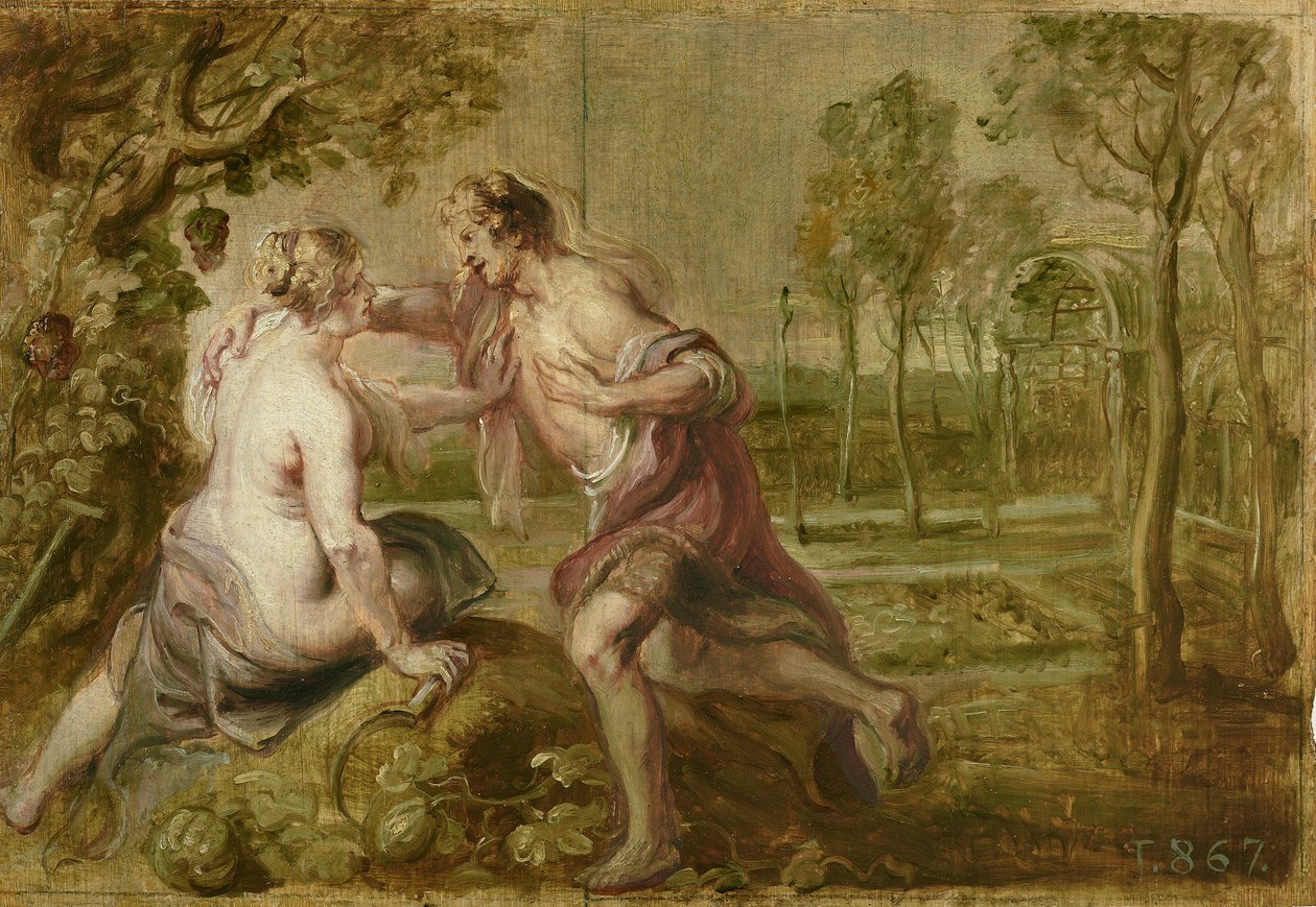 Vertumnus en Pomona door Peter Paul Rubens