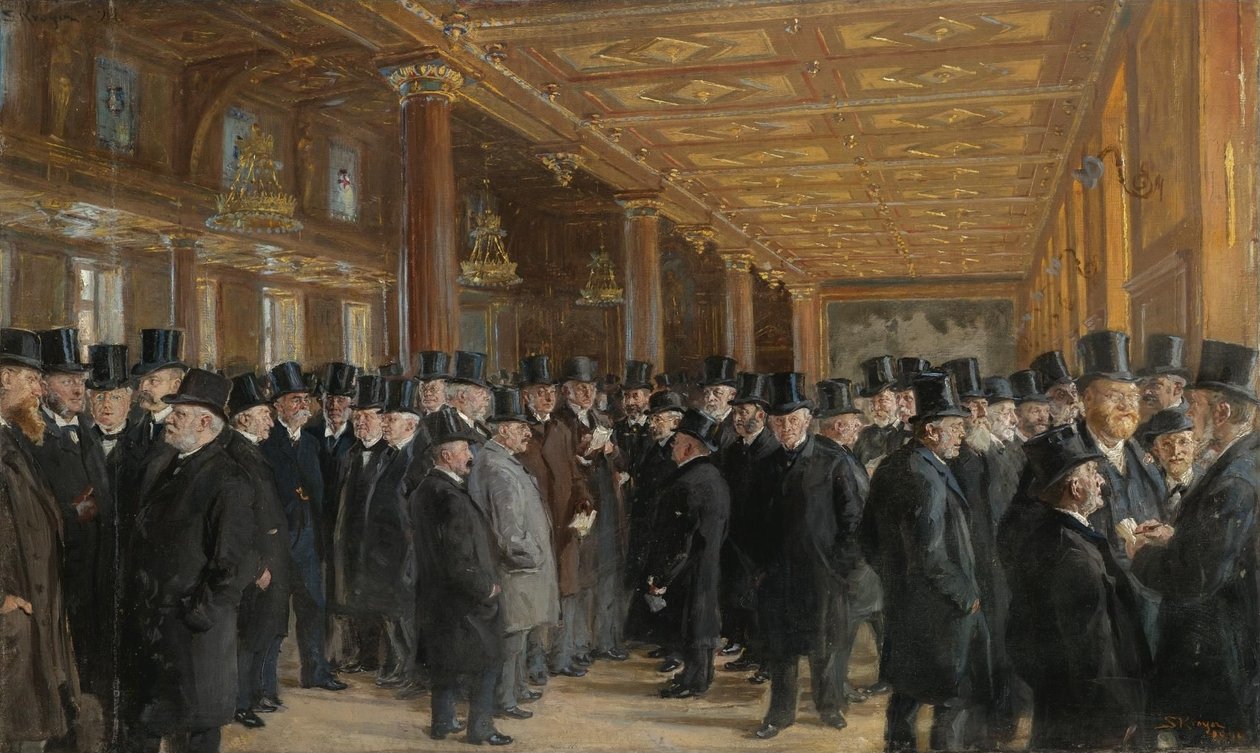 Van Kobenhavns bors schets door Peder Severin Krøyer