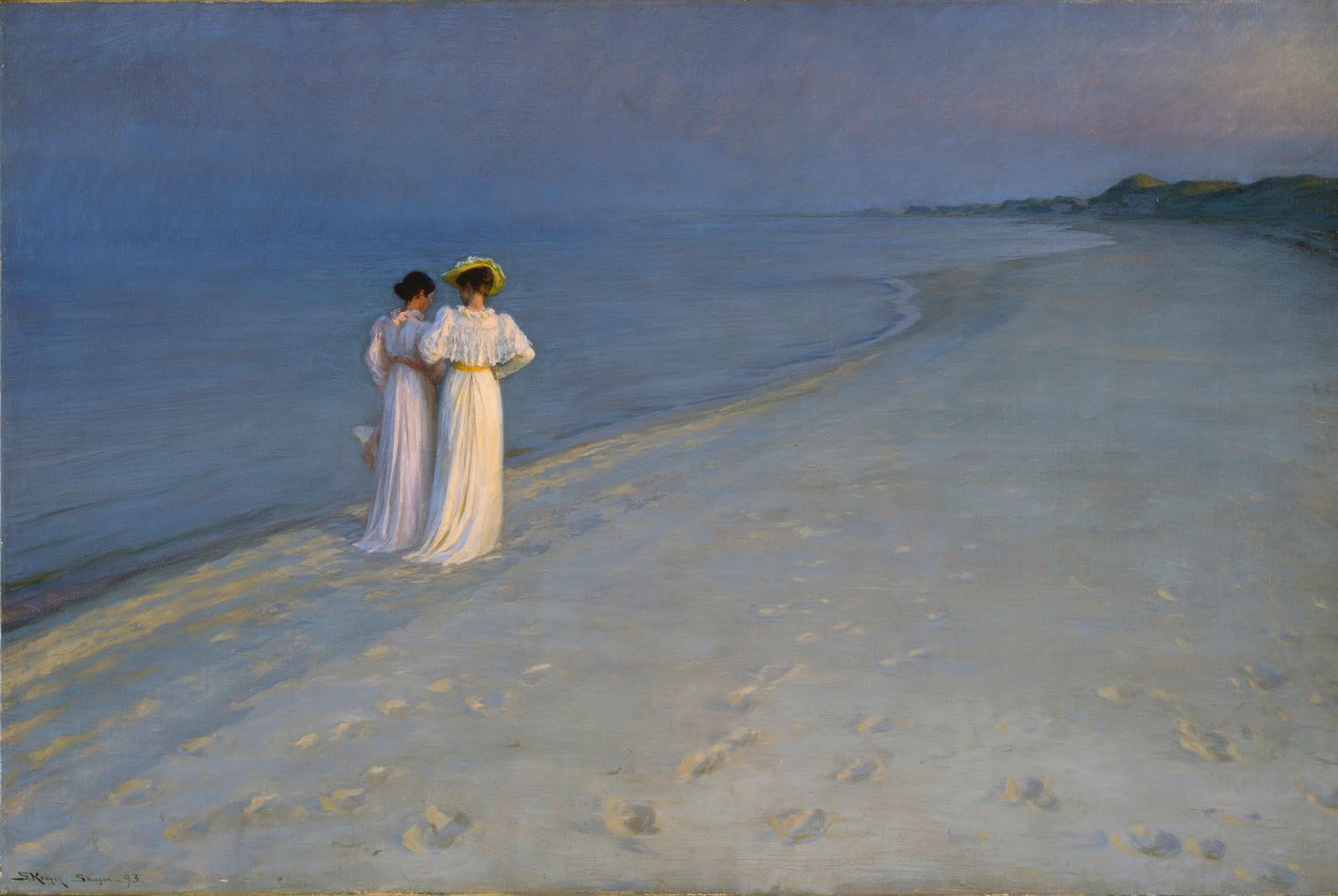 Zomeravond aan het Zuidstrand door Peder Severin Krøyer