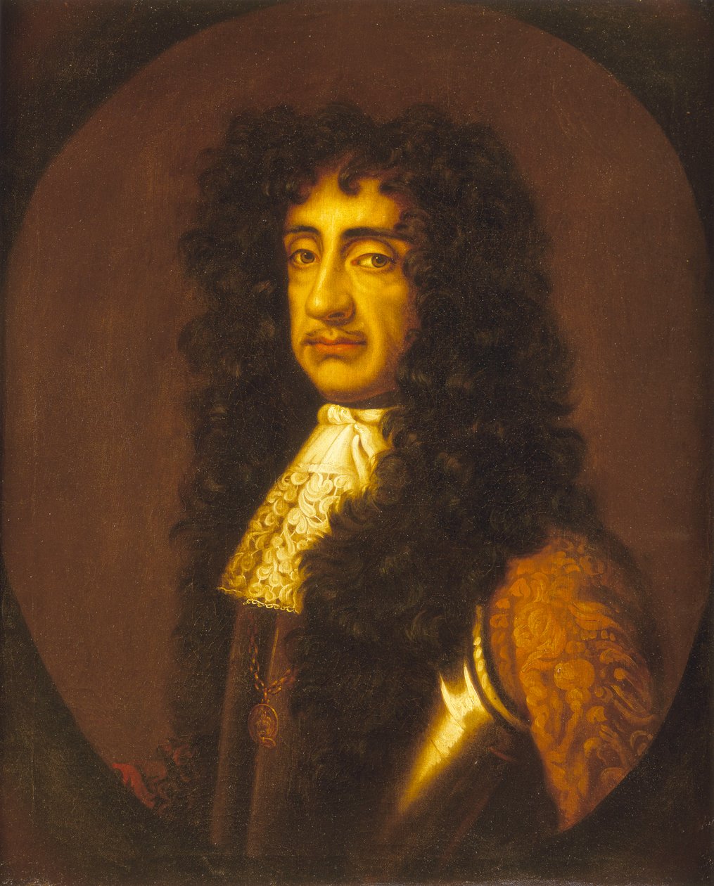 Karel II (1630-1685) door Peter (after) Lely