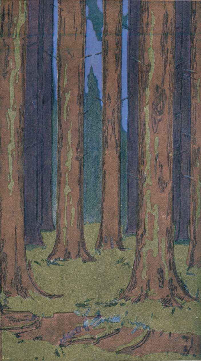 Het Bos, 1901 door Peter Behrens