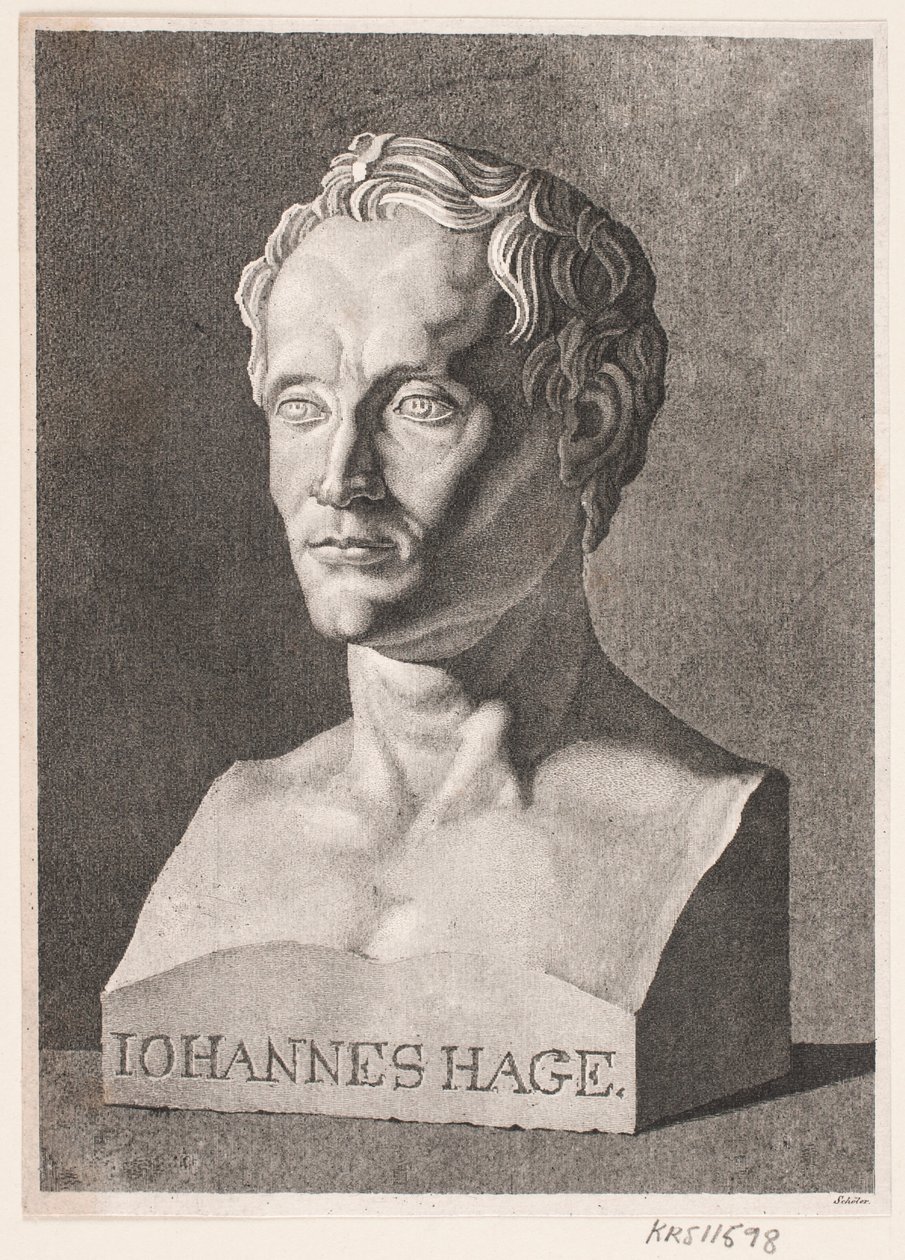 Johannes Hage door Peter Christian Schøler