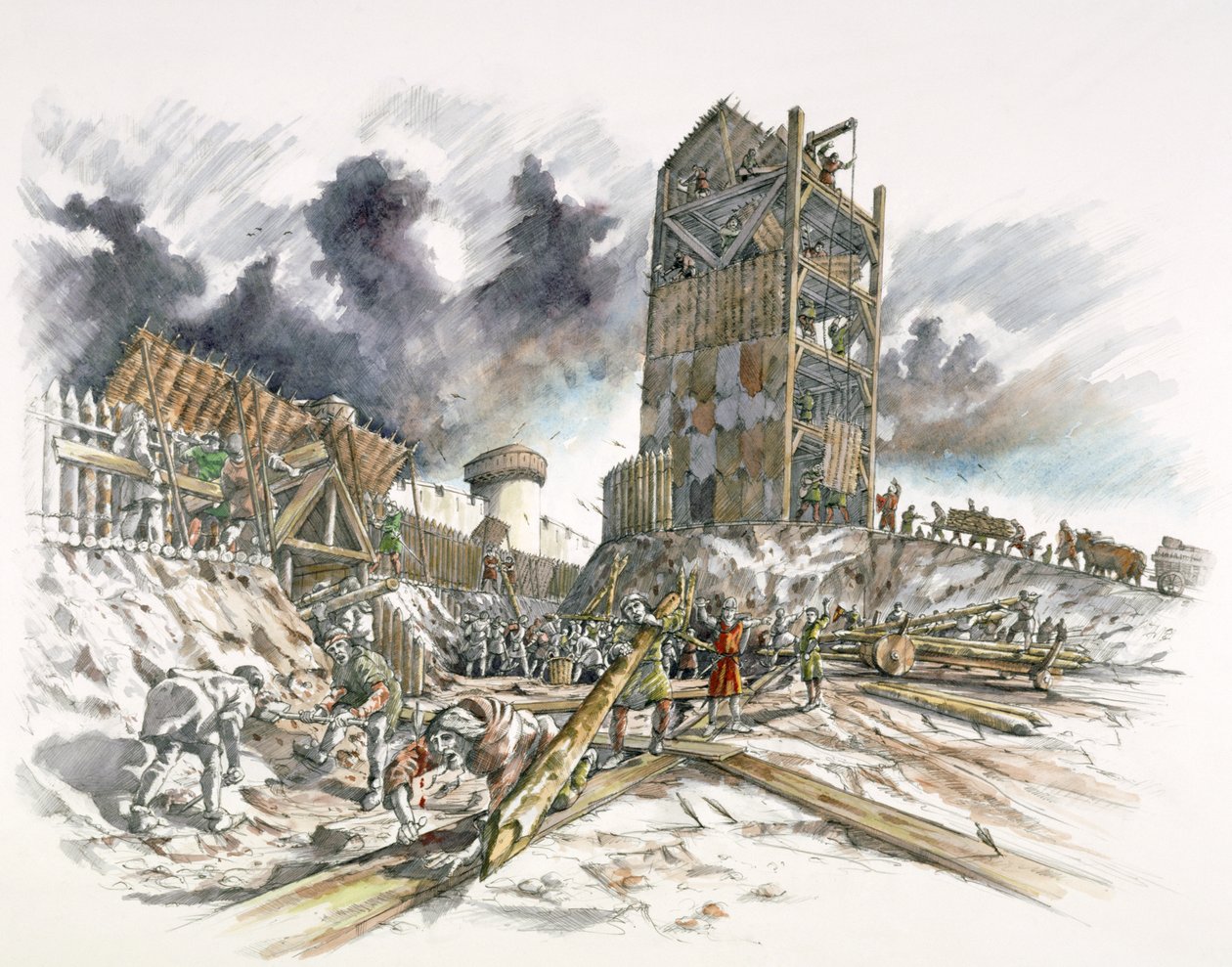 Belegering van Kasteel Dover door Peter Dunn