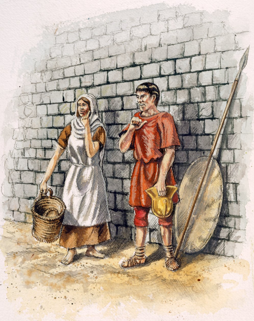 Romeinse man en vrouw door Peter Dunn