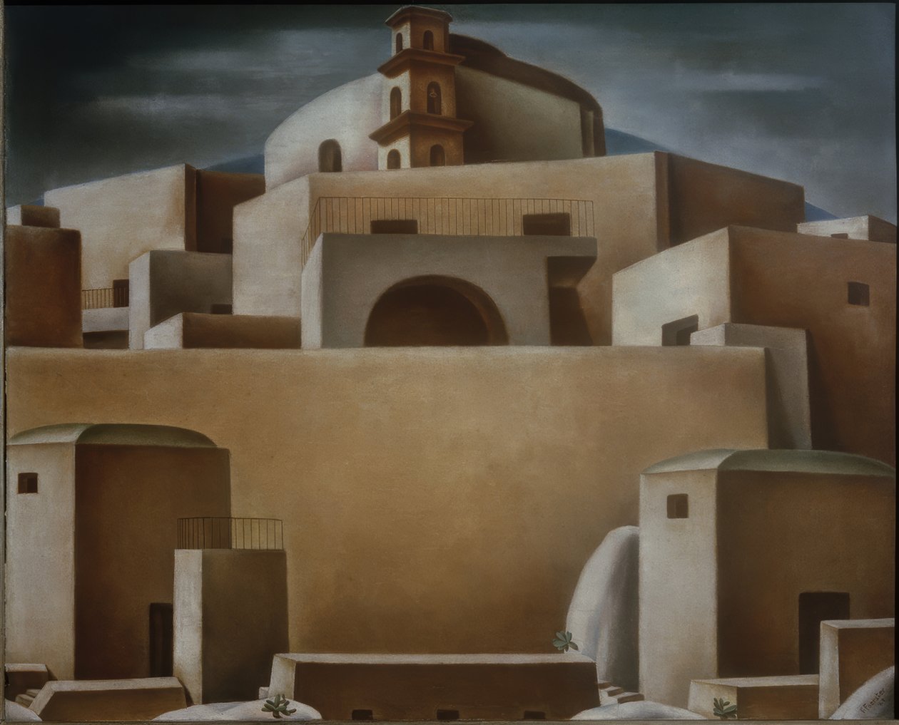 Italiaans landschap II door Peter Förster