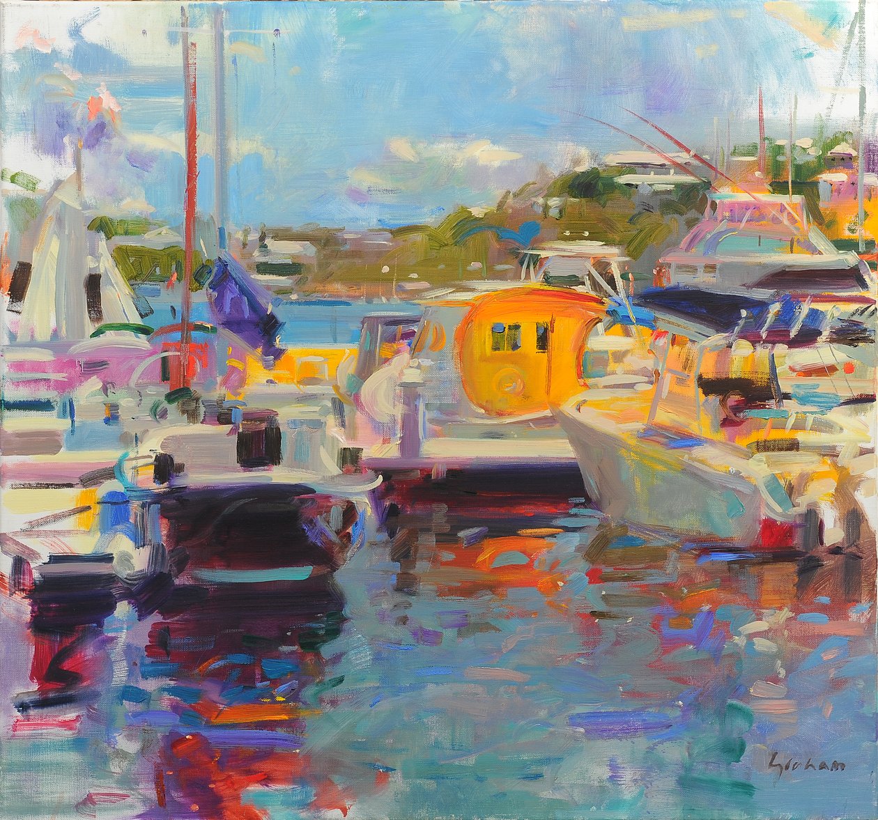 Bermuda Jachten door Peter Graham (Contemporary)