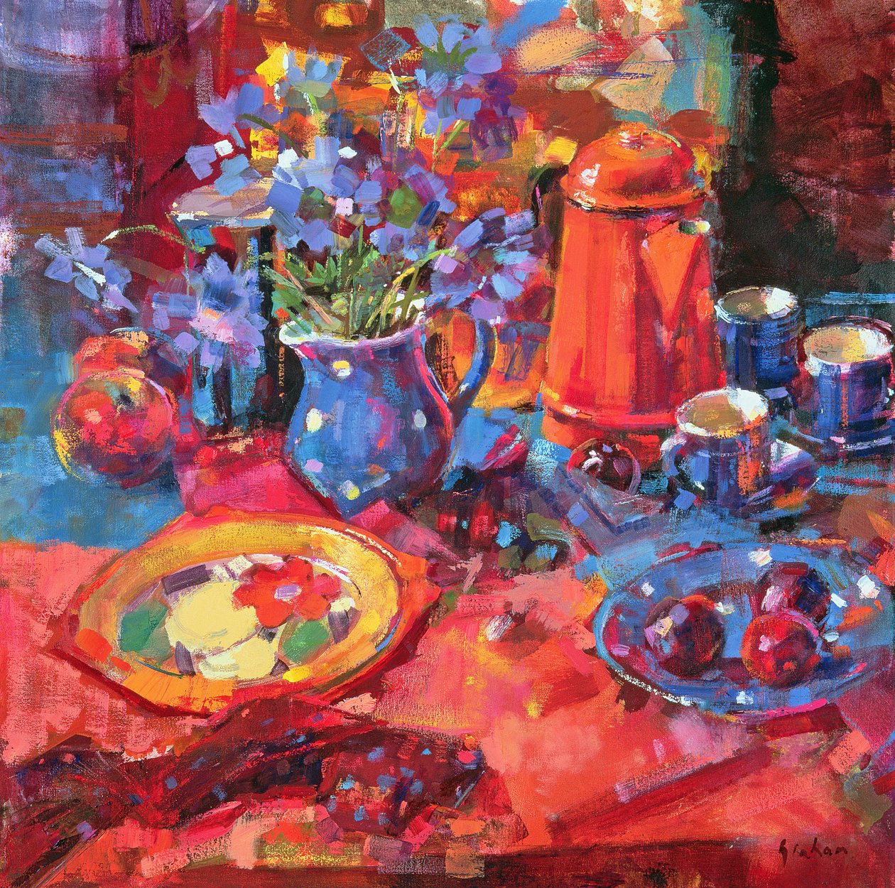 Devon ochtend door Peter Graham (Contemporary)