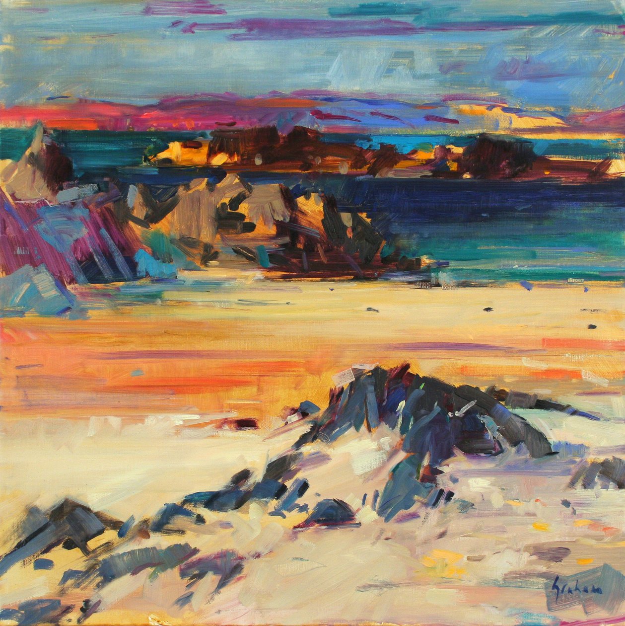 Eilean Rabach, 2012 door Peter Graham (Contemporary)