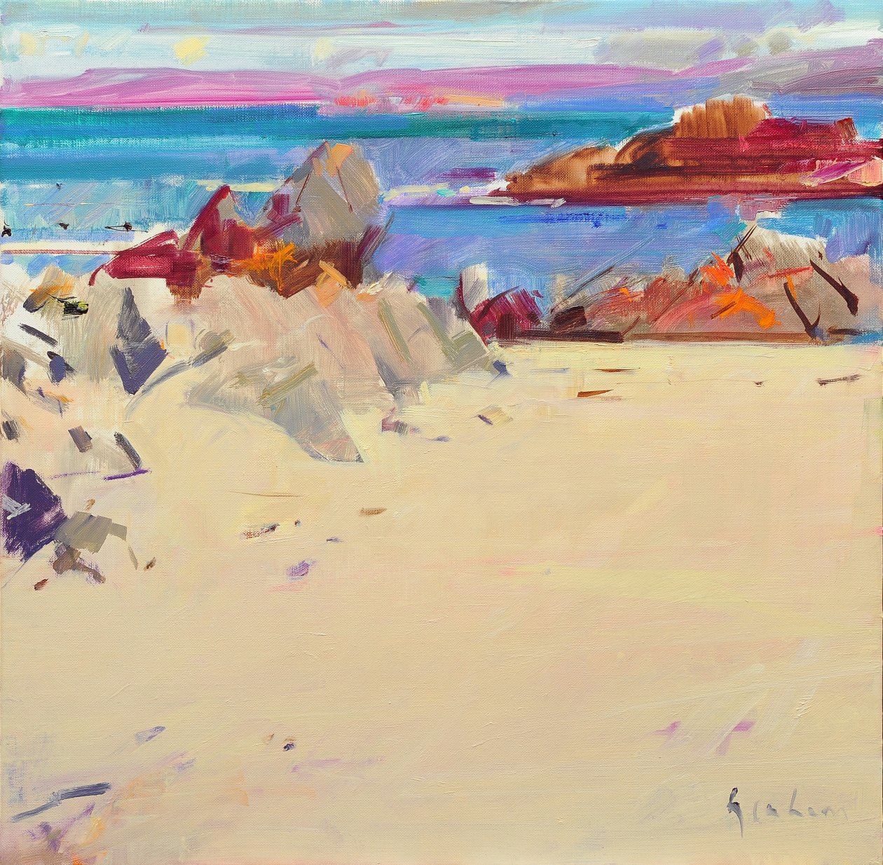 Eiland van Iona door Peter Graham (Contemporary)