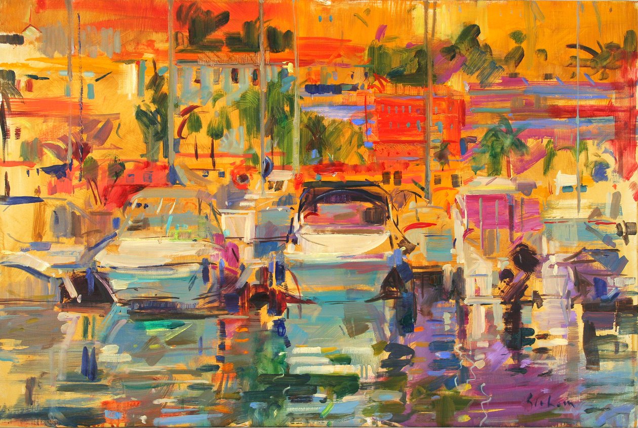 Riviera Haven Zon door Peter Graham (Contemporary)