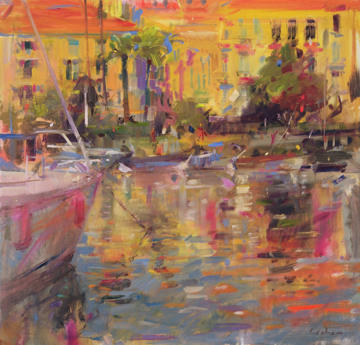 Riviera aanlegplaatsen door Peter Graham (Contemporary)