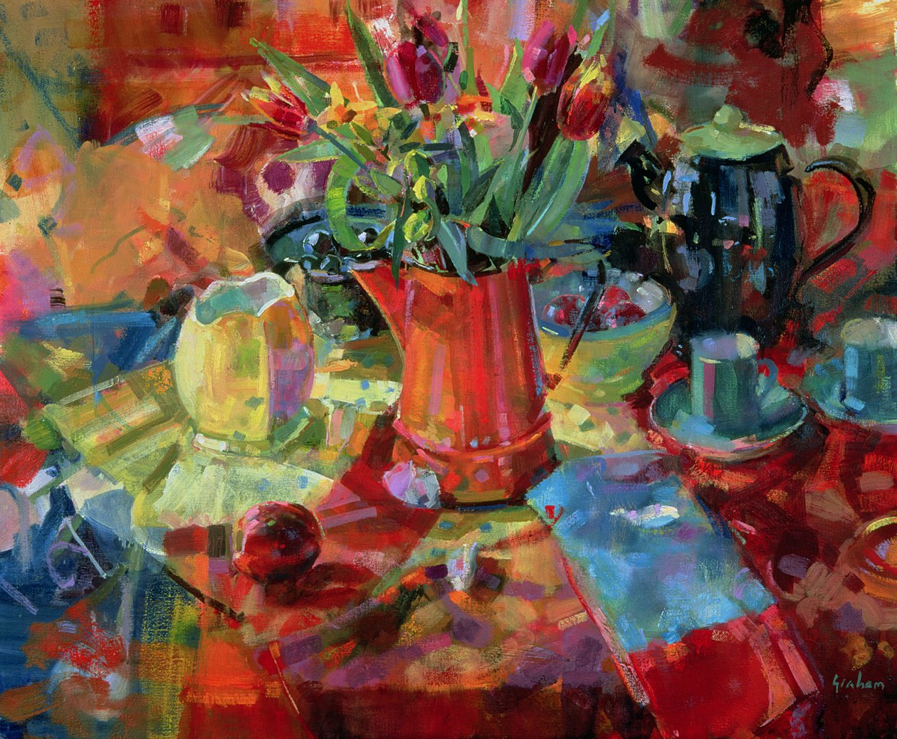 Sienna boeket door Peter Graham (Contemporary)