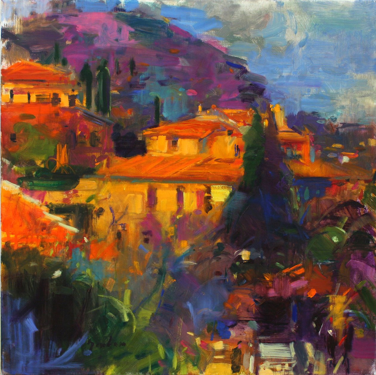 St Paul de Vence door Peter Graham (Contemporary)