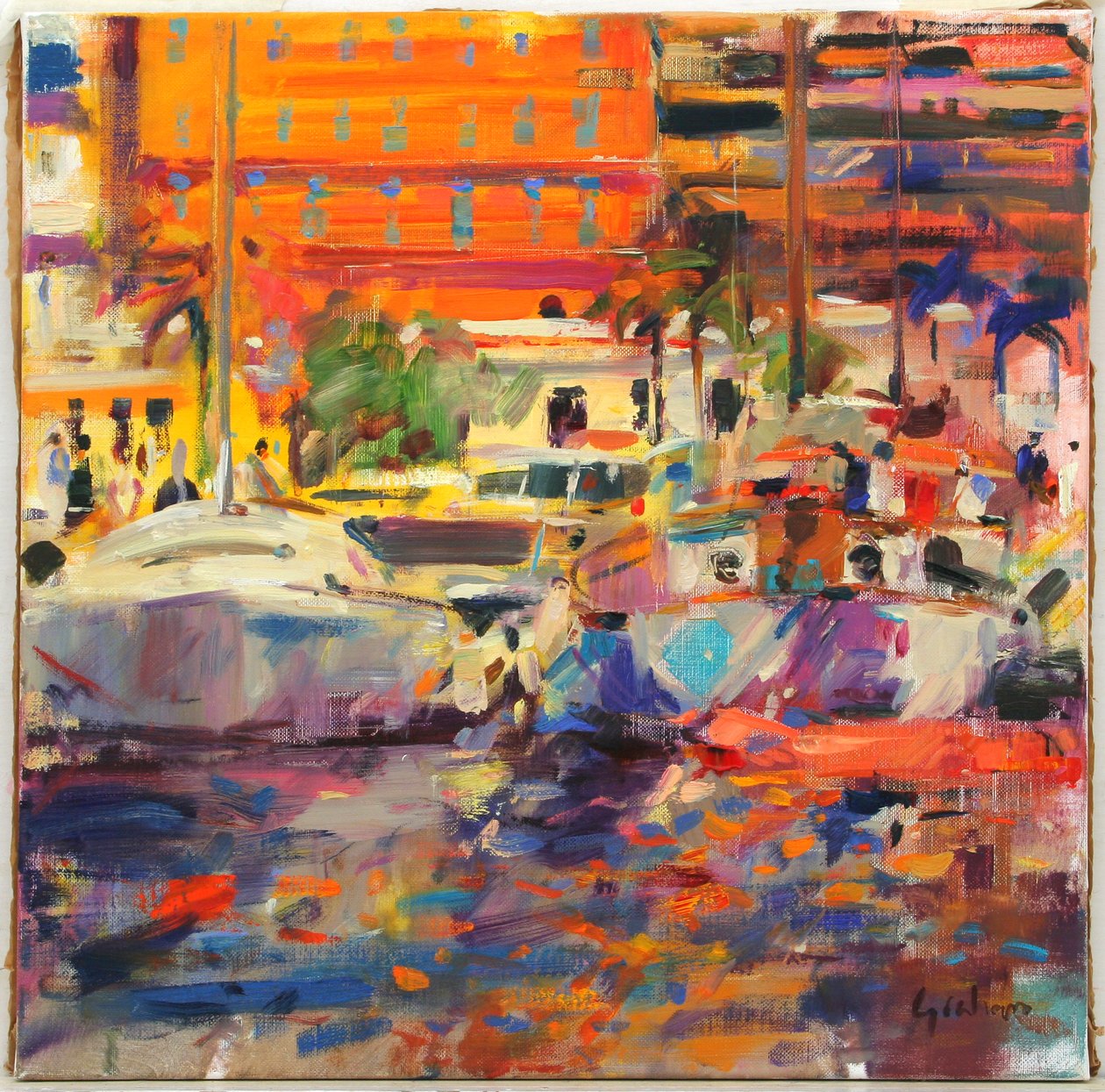 De Rivièra bij Menton door Peter Graham (Contemporary)