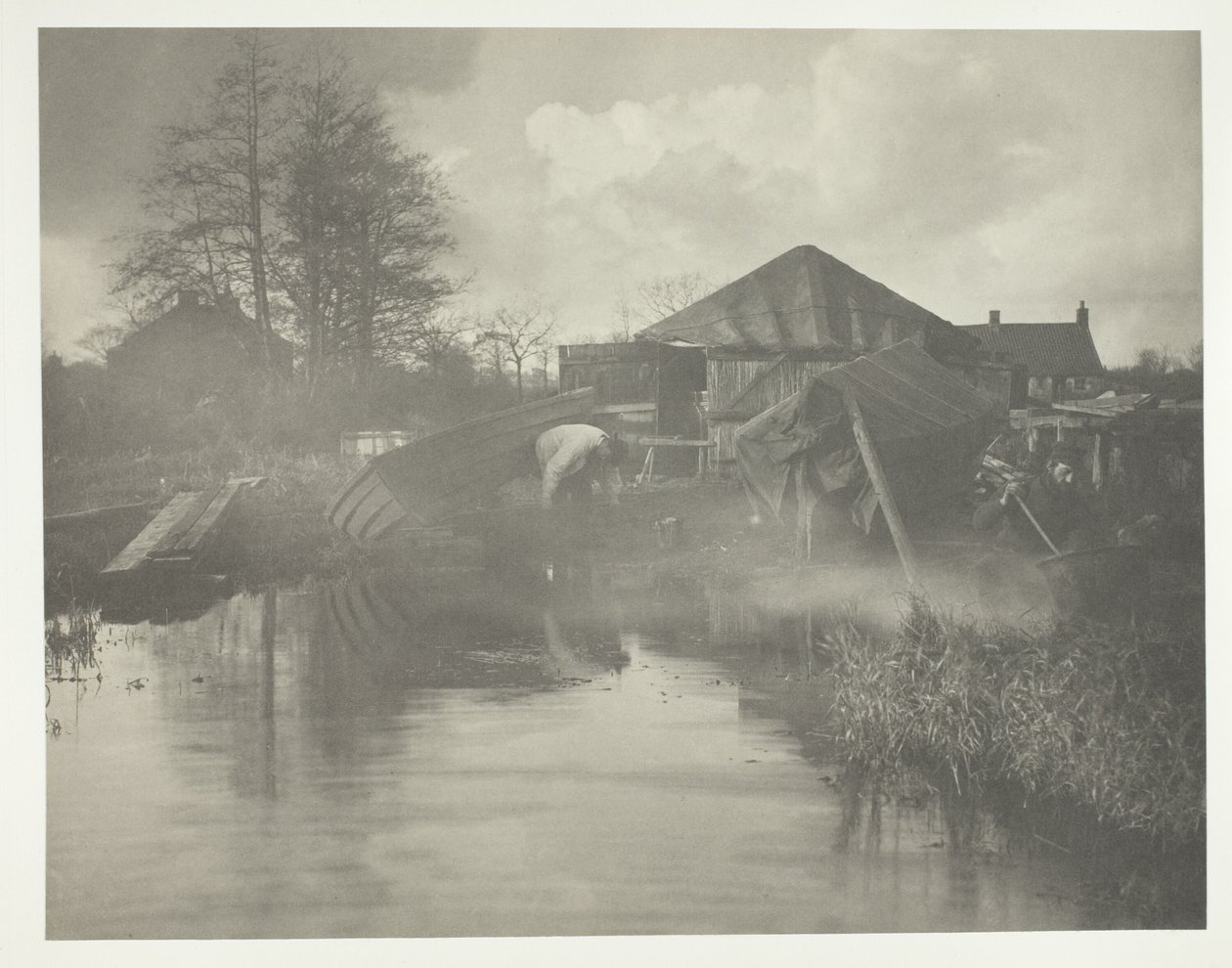 Een werf in Norfolk door Peter Henry Emerson