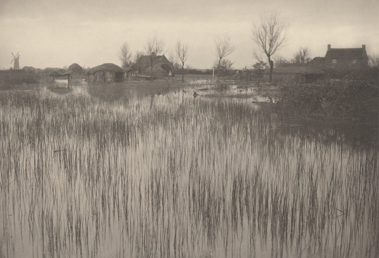 Een woeste kust,1886 (foto) door Peter Henry Emerson