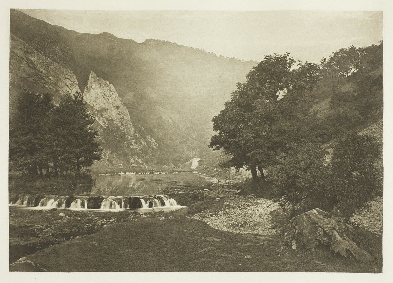 Ingang tot Dove Dale, Derbyshire door Peter Henry Emerson