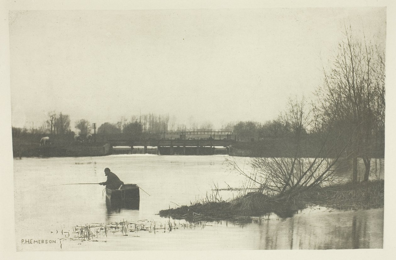 Veldstuw, bij Rye House door Peter Henry Emerson