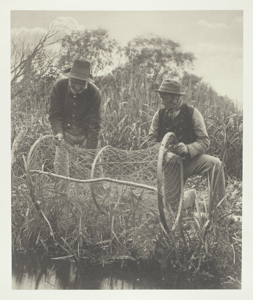 Het boegnet opzetten door Peter Henry Emerson