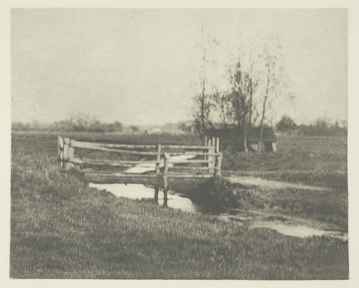 Waar de dijk kronkelt (Norfolk) door Peter Henry Emerson