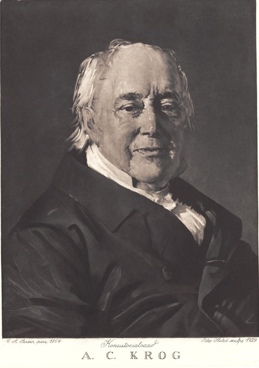 A. C. Krog door Peter Vilhelm Ilsted