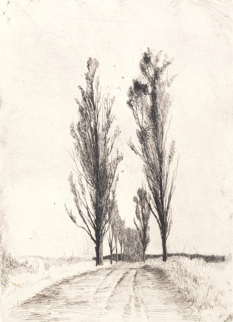 Populierenlaan door Peter Vilhelm Ilsted
