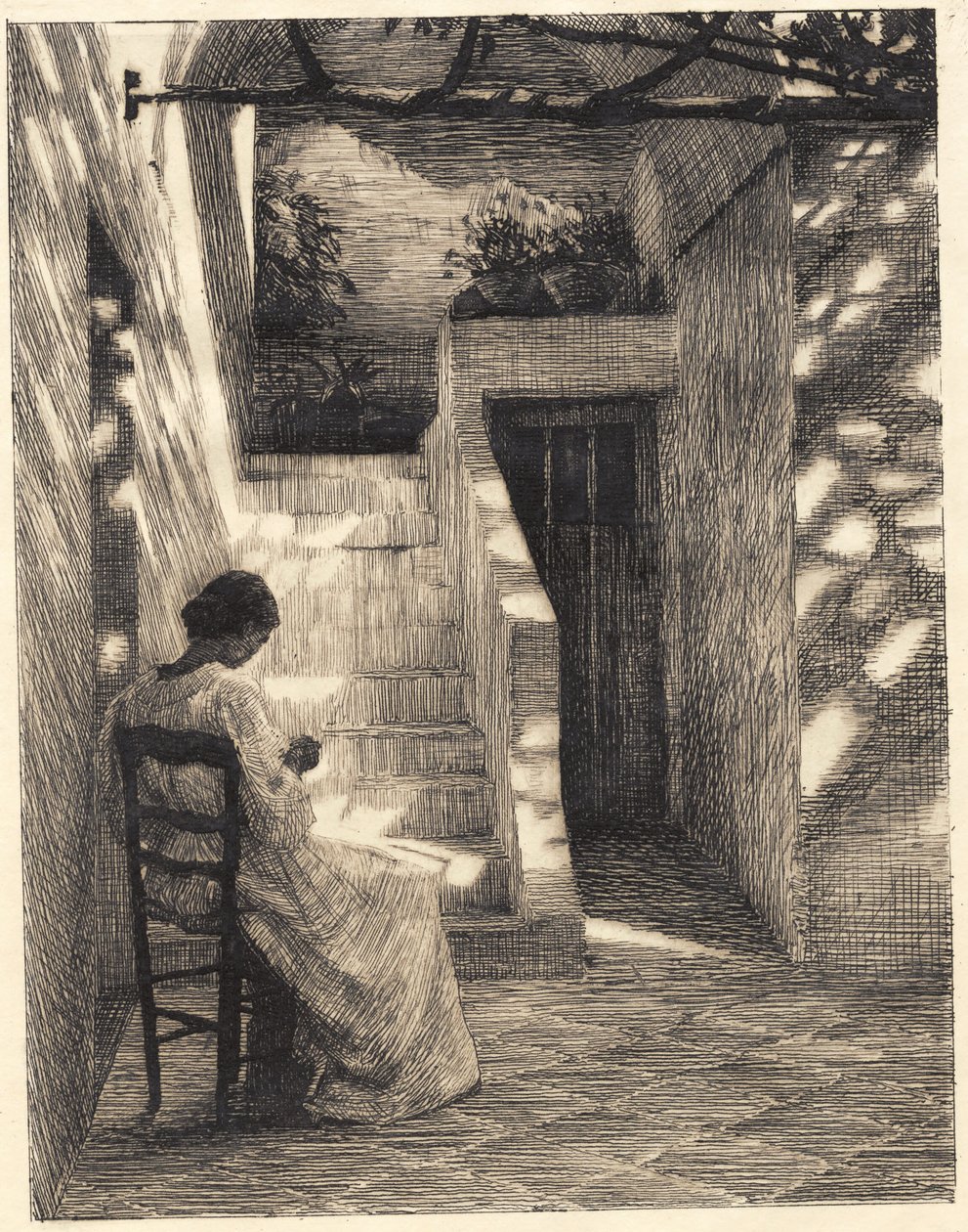 Onder de wijnranken door Peter Vilhelm Ilsted
