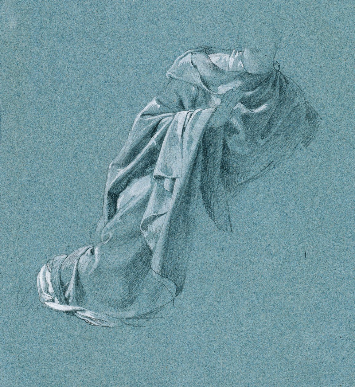 Kledingstudie voor "Arindal en Daura". door Peter Krafft