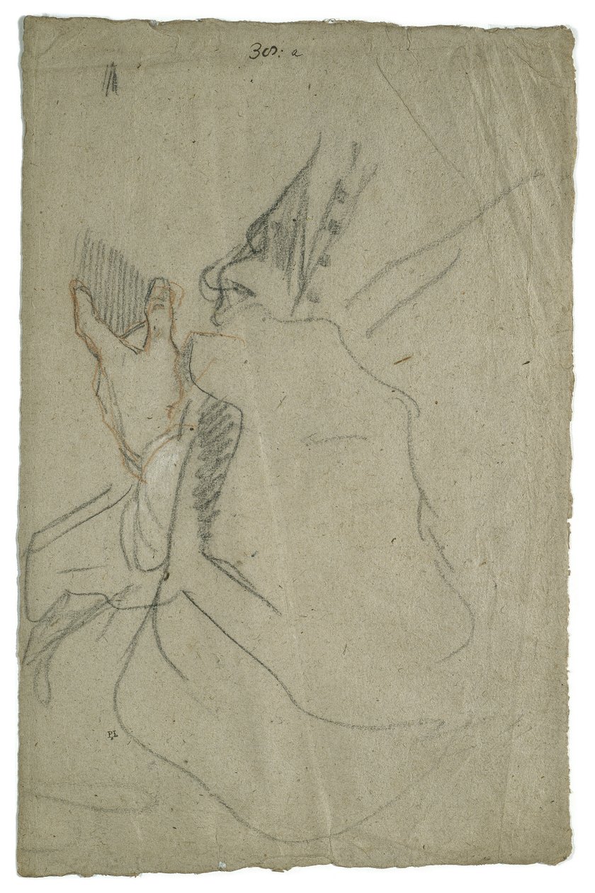 Draperie en Hand, ca. 1650 door Peter Lely