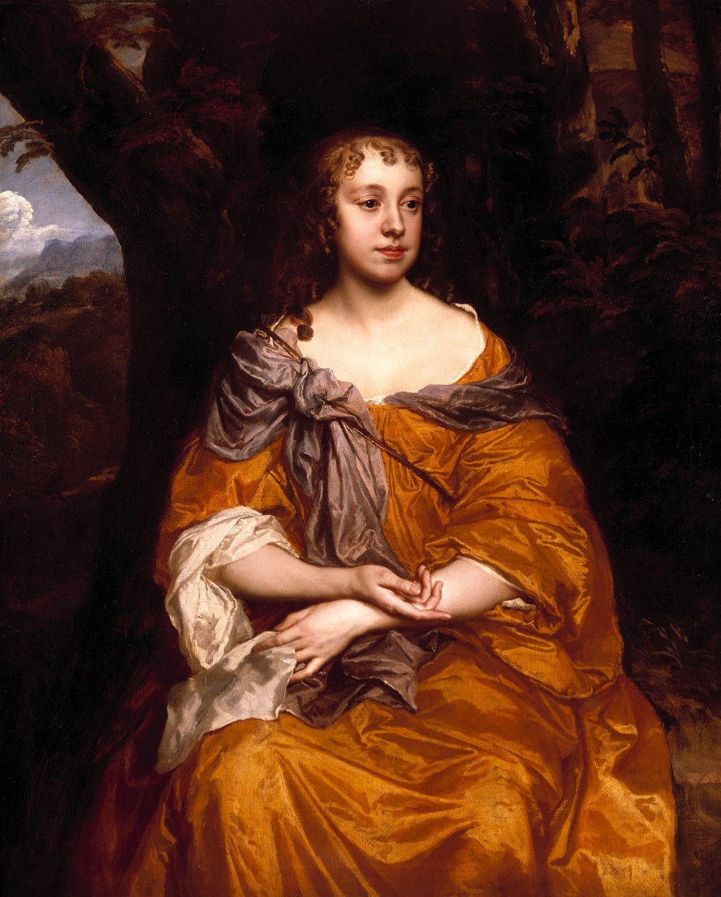 Portret van Miss Wharton door Peter Lely