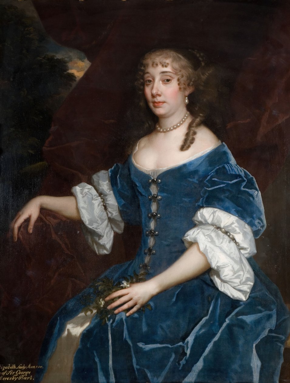 Portret van Elizabeth Lady Monson door Peter Lely