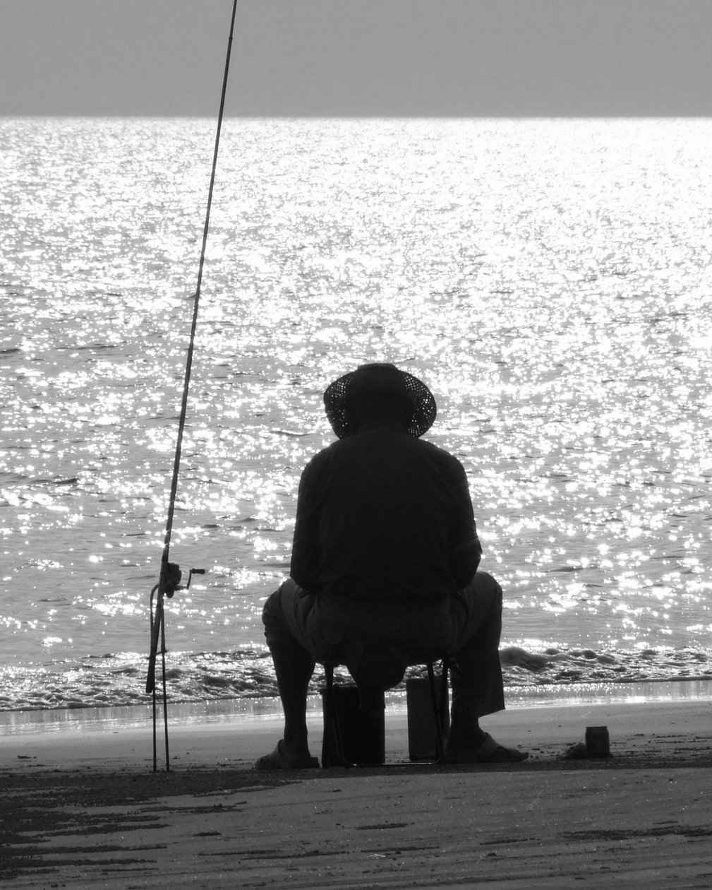 Vissen Sanya strand... China, 2008 door Peter McClure