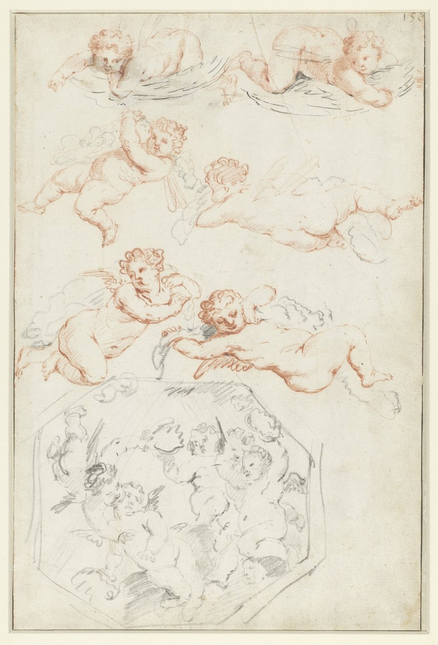 Studies van putti door Peter Paul Rubens (possibly)