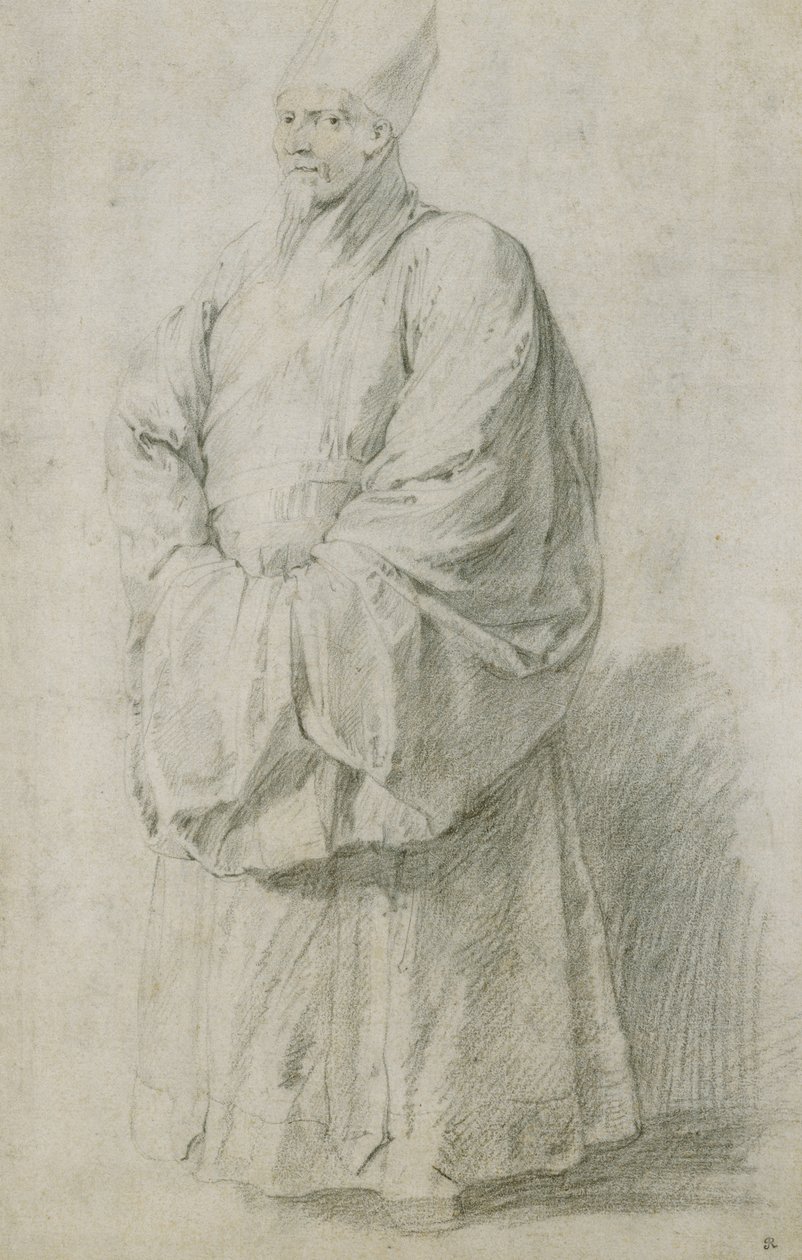 Een jezuïet-missionaris in Chinese kleding door Peter Paul Rubens